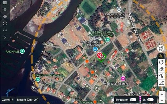 Marmaris Hisarönü Denize 250m. Turzim Alanı İlan Edlimiş Bölgede