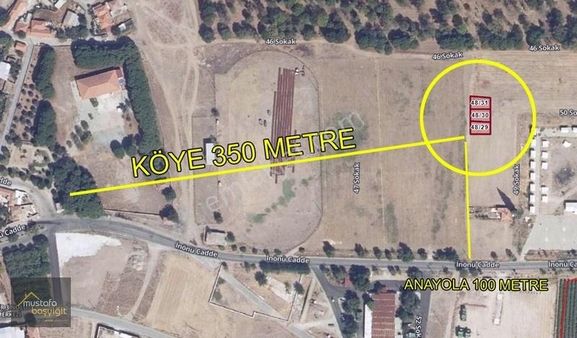 Mustafa Başyiğit Emlak'tan Beyoba'da Anayola 100 M 537 M2 Arsa