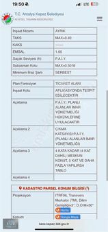 Aktoprak Mah 1030 M2 Ticari + Konut De 1 Emsal