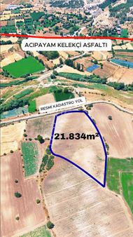 Şahin Büke Emlak Denizli Acıpayam Akalan Mah. Satılık 21.834m² Tarla