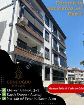 Edremit Merkezde Satılık 3+1 Daire | 140 M² Net, Kapalı Otoparklı, Ebeveyn Banyolu