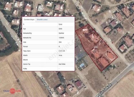 Dikili Salihleraltın'da Yatırıma Uygun Satılık Arsa