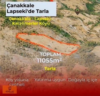 Adil Araslıdan Lapseki Karaömerler Köyünde Satılık Tarla