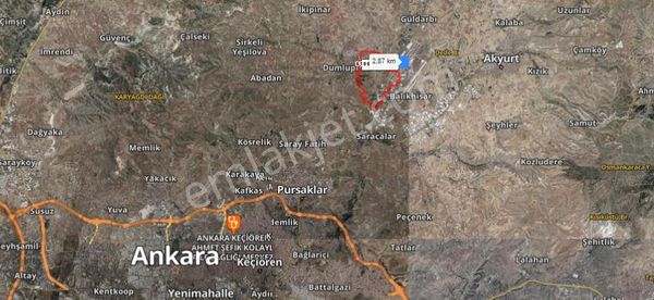 Çubuk Yenicede 428 M2 Yatırımlık Arsa