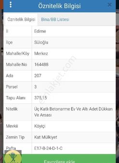 Edirne Süloğlu İlçesi Merkez Mahallesinde 27 M2 Satılık Dükkan