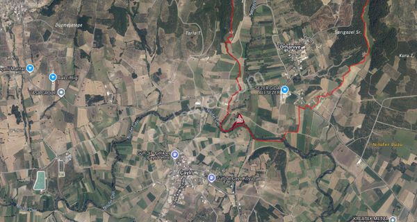 Mudanya Orhaniye'de Satılık 6.200 M2 Yolu Suyu Olan Satılık Tarla