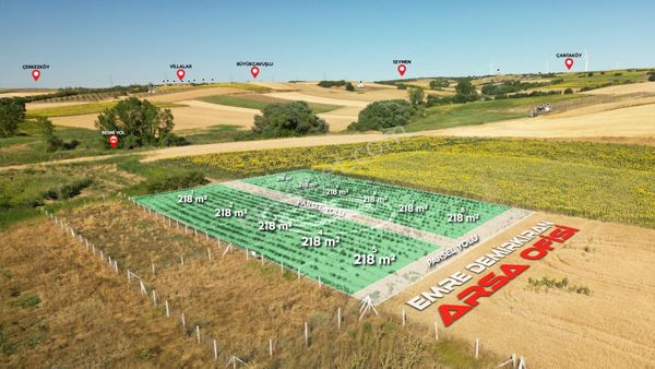 Silivri Değirmenköy'de Düz Konumda 218 M² Satılık Tarla