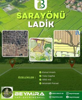 Beymira Yapı'dan Sarayönü Ladik Müstakil 1050 M2 Arsa Yola Cephe