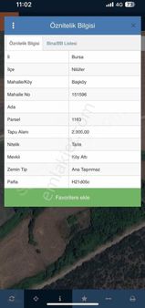 İsa Yılmaz'dan Nilüfer Başköy 600m Yola Cephe Arazi