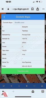 Sümbüller'den Köşe Konumda 150m2 2 Kata İmarlı Arsa