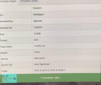 Ağırnas Da Yatırımlık Tarla