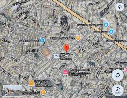 Bodrum Gümbet Ana Cadde Üzerinde 120 Mt2 Satılık Alt Kat Dükkan