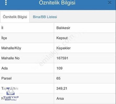 Balıkesir Kepsut'ta Uygun Fiyatlı Acil Satılık İmarlı Arsa