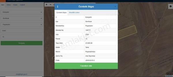 Loft Gayrimenkulden Sivrihisar Paşakadın 'da Satılık Tarla