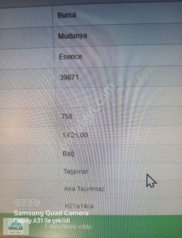 Gemlak'tan Mudanya Esence'de 1025m² Denize Yakın İmarlı Arsa