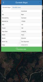 Re/max Lavanda'dan Çanakkale-biga'da Satılık Yatırımlık Tarla