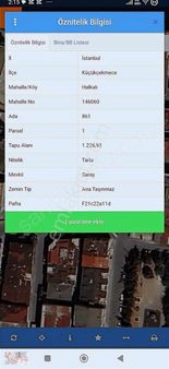 Halkalı Da Satılık Boş Arsa 1225 M2 İmarli