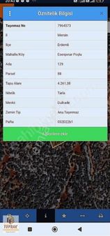 Erdemli Esenpinar Poşlu Da Satılık Arazi