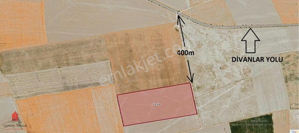 Zencirli'de Divanlar Yolu Yanında 67000m2 Satılık Tarla