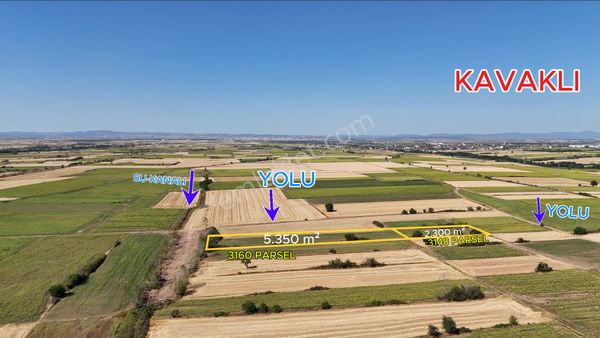 Kırklareli Kavaklı Sulanabilir 2 Parselde Satılık Tamamı 7650 M²