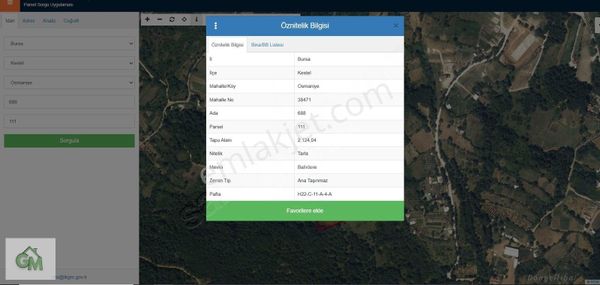 Gm Den Kestel Osmaniyede 2 Dönüm Satılık Tarla