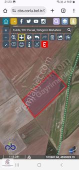 Çorlu Türkgücü Köyünde Satılık Tarla