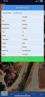 Saray Pazarcık 'ta Satılık 1790 M2 İçinde Ev Olan Arazi