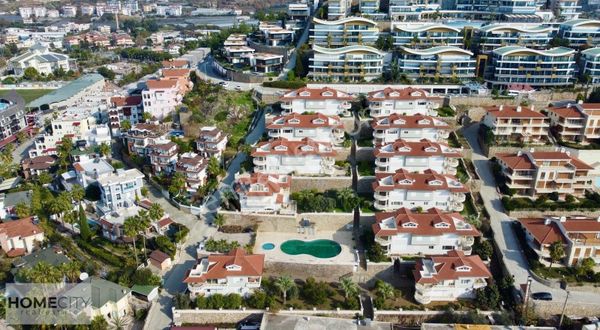 Alanya Konaklı 3+1 160m2 Eşyalı Site İçinde Deniz Manzaralıııııı