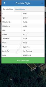Kayalargroup'tan 597m2 Kuzköy'de Satılık Bahçe