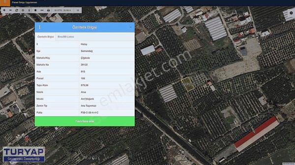 Saklı Bahçe Civarında Satılık Parseller