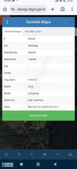 Babadağ Yaylada Satılık Tarla