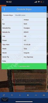 Antalyanın Serik İlçesine Bağlı Kozağacı Mah.müstakil Tarla