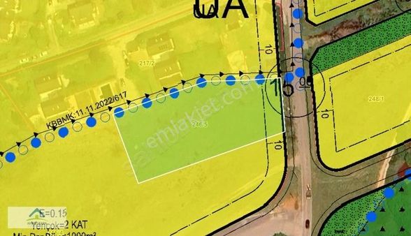 Gebze Cumaköy'de Fırsat! Tek Tapu Villa İmarlı 2965 M2 Köşe Par.