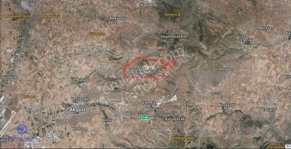 Pusula'dan Akyurt'ta 16.250 M² Tek Tapulu Satılık Tarla