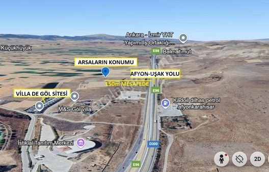 Afyon-izmir Yolu'na Yakın 2 Adet Terkleri Yapılmış İmarlı Arsa