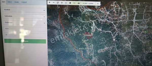 Karabük Safranbolu Bağlarbaşı Mah. De Satılık Hisseli Bahçe