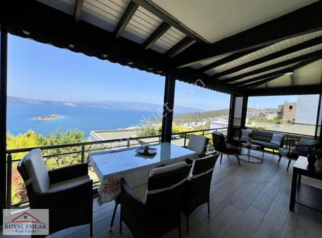 Muğla Adabükü Panoramik Deniz Manzaralı Satılık Villa