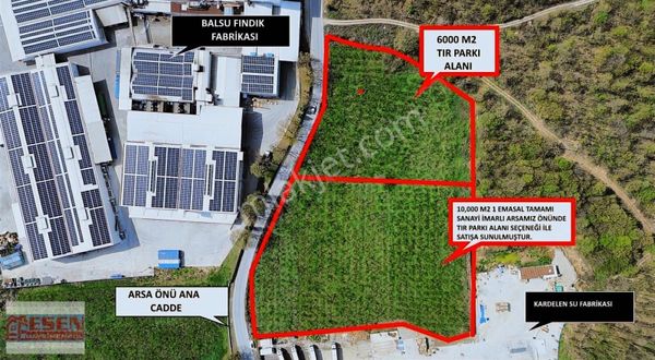 Esen Emlak'tan Sakarya Hendek Çağlayan Mükemmel Konumda Tamamı Sanayi İmarlı Emsal 1'dir