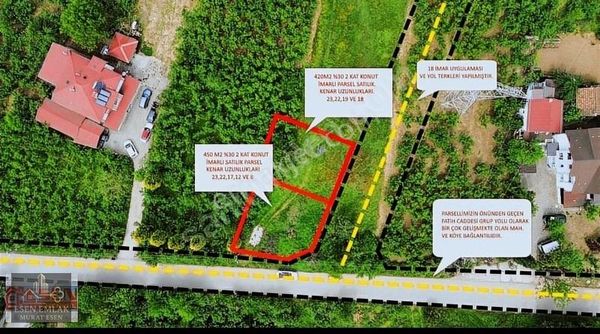 Esen Emlak'tan Sakarya Hendek Harika Konumda 2 Parsel İçin 7,800,00 Son Fiyat