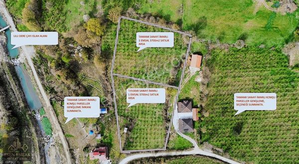 Esen Emlak'tan Sakarya Hendek Çağlayanda Sanayi İmarlı Arsa. Emsalsiz Fiyat