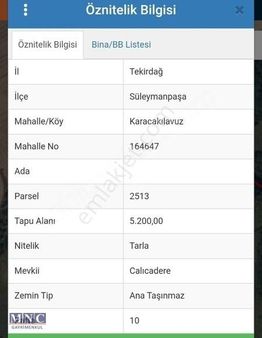 Tekirdağ'da Fırsat Tarla