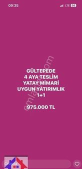 Adana Sarıçam Gültepe De 1*1 Cazip Satılık Daire