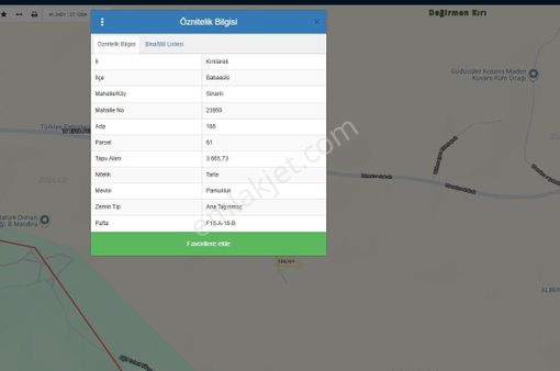 Goldhouse Dan Satılık Kırklareli Sinanlı Da Tarla