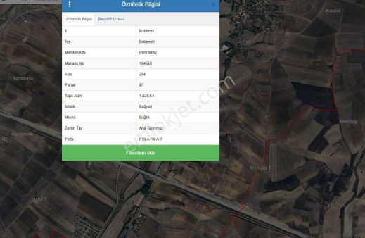 Goldhouse Dan Satılık Kırklareli Babaeski De Ana Yol Üzeri Tarla