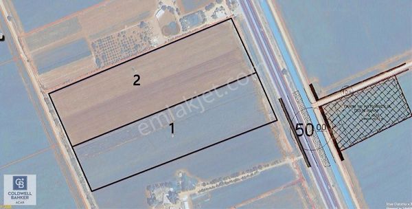 Coldwell Banker'dan Akçakale Yoluna 94 Metre Cepheli Tarla