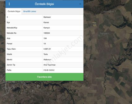 Cb King'den Kamçılı Mh. Satılık 4.867 M2 Tarla