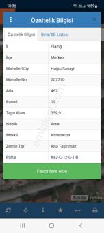 Elazıg Yurtbasında Acil Satlık Arsa