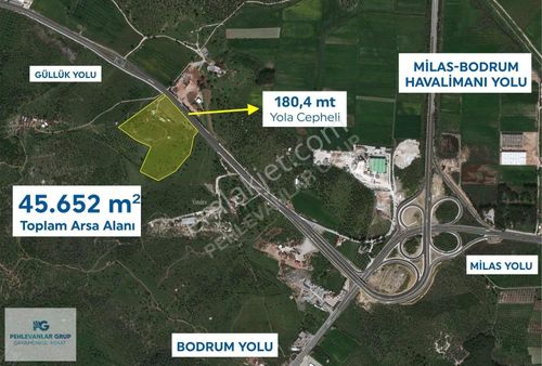 Bodrum-güllük Yolu Üzerinde 45.652m2 Tic İmar Planında Satılık
