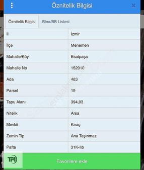 Menemen Polis Lojmanı Yanı İmarlı 436 M2 Arsa