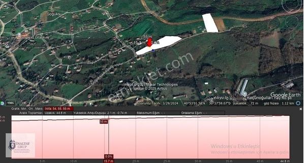 İnaltay Gayrimenkul Hendek Soğuksu Satılık 4.189 M2 Arsa